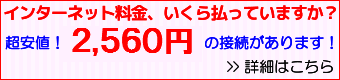 インターネット料金払いすぎていませんか？超安値2499円のインターネット接続があります